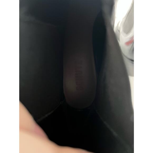 Schutz Women's Daisha Embellished Leather Chelsea Boots Solid Black Size 7 - Picture 8 of 12